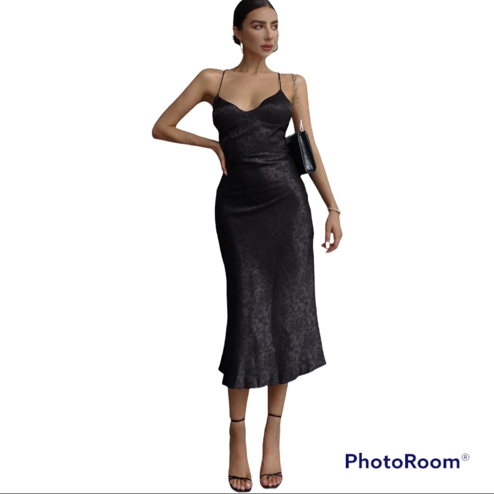 New Runaway Black Electra Slip Dress  Size US 10